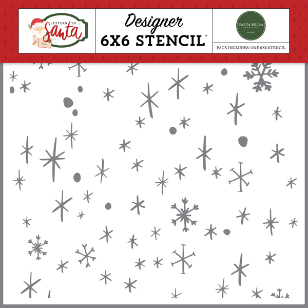 CBLS155035 Very Merry Snow Stencil