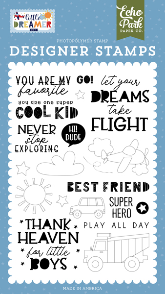 LDB238043 Never Stop Exploring Stamp Set