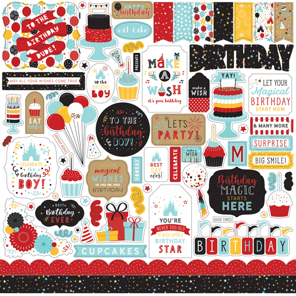 MBB232014 Magical Birthday Boy Element Sticker