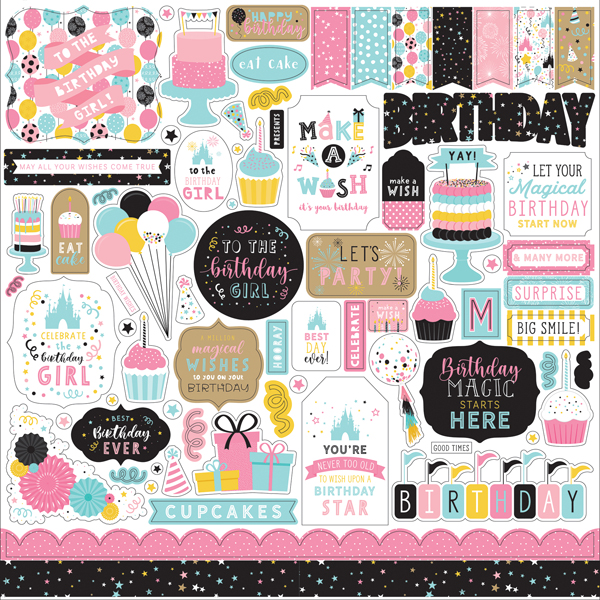 MBG231014 Magical Birthday Girl Element Sticker
