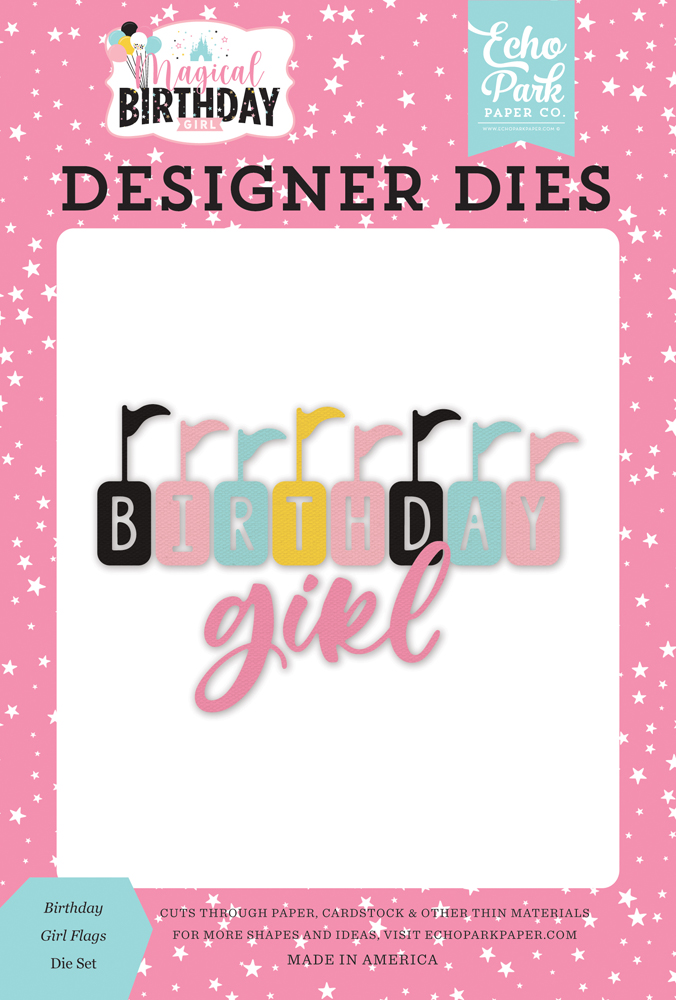 MBG231041 Birthday Girl Flags Die Set