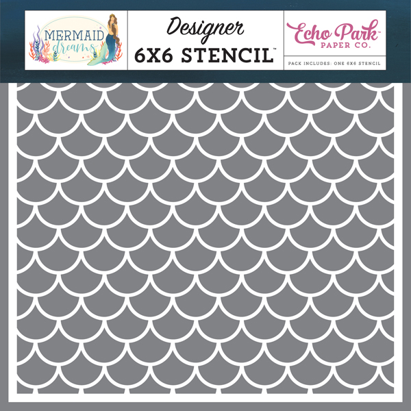 MDR175034 Mermaid Fin Stencil