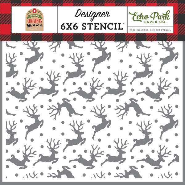 MFC190033 Flying Reindeer Stencil