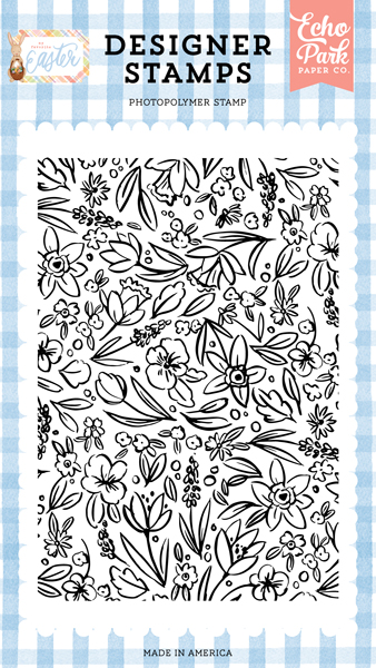 FE265045 Easter Blooms Background Stamp Set
