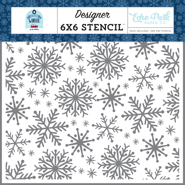 MFW193035 Snow Fun Stencil