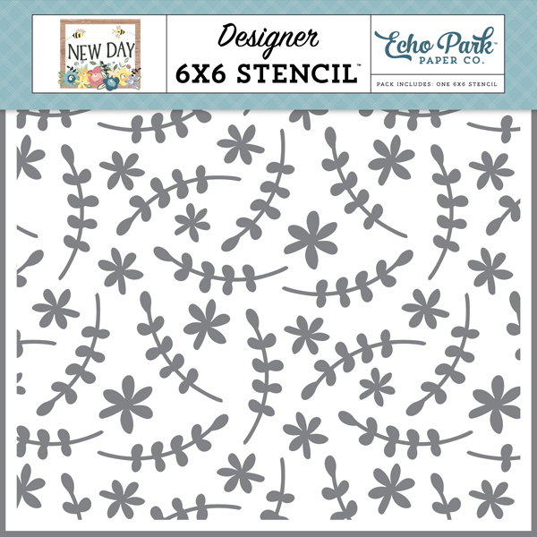 ND267034 Springtime Florals Stencil