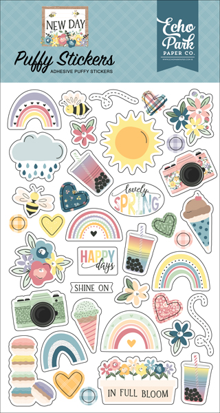 ND267066 New Day Puffy Stickers