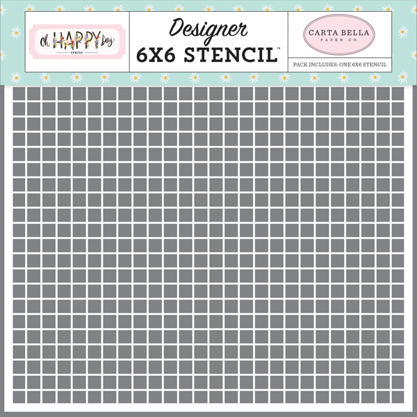 CBOHD112033 Dreamy Grid Stencil