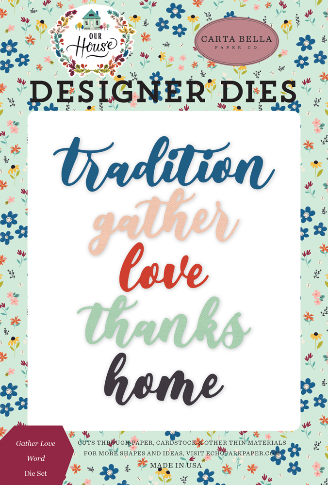 CBOH94040 Gather Love Word Die Set