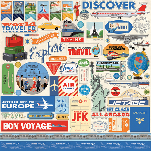 CBPAS84014 Passport Sticker Sheet
