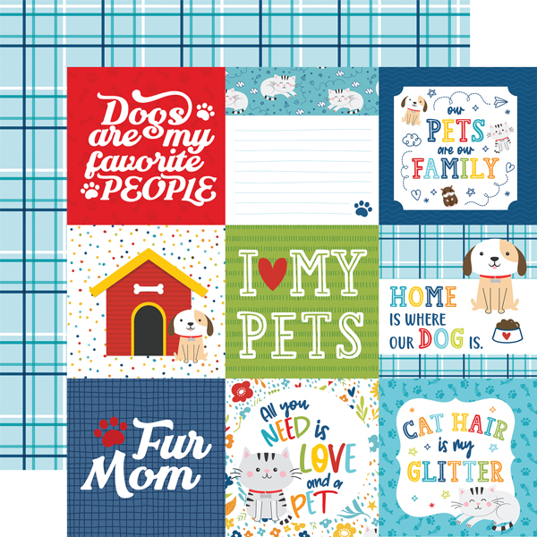 PET293012 4x4 Journaling Cards
