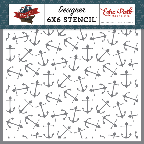 PTA176034 Ship Anchors Stencil