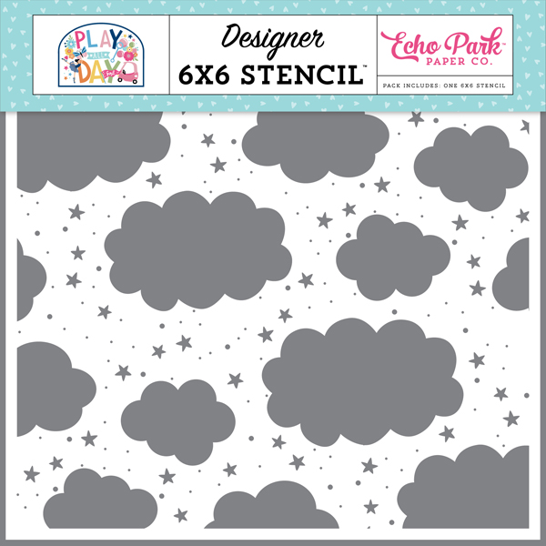 PAG268036 Cloudy Sky Stencil