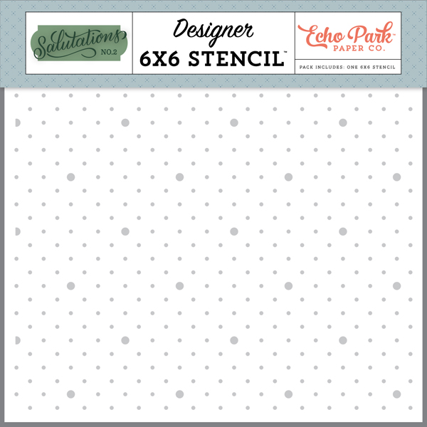 SANO272033 Salutations Dots Stencil