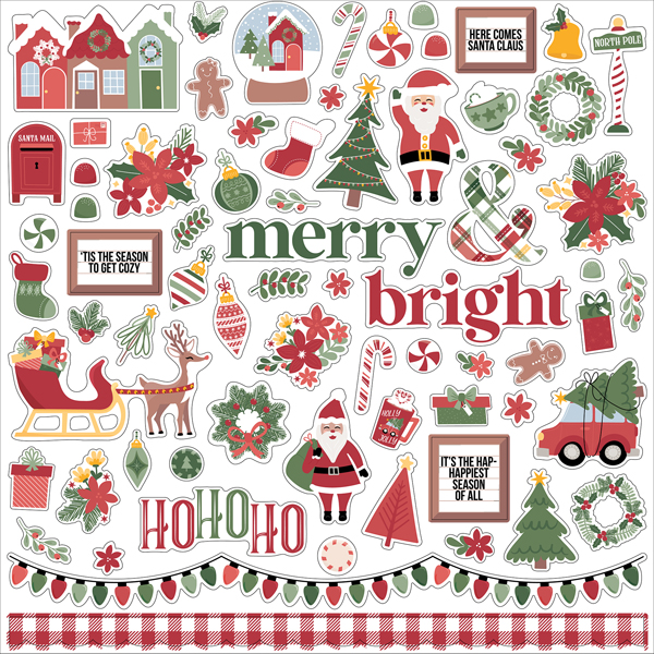 SCL287014 Santa Claus Lane Element Sticker