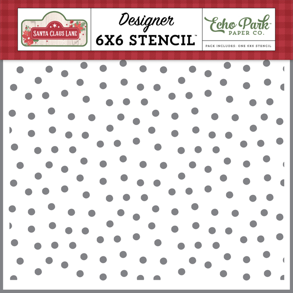 SCL287033 Snowfall Stencil