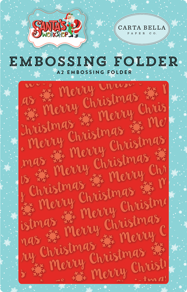 CBSW90032 Embossing Merry Christmas Snowflake