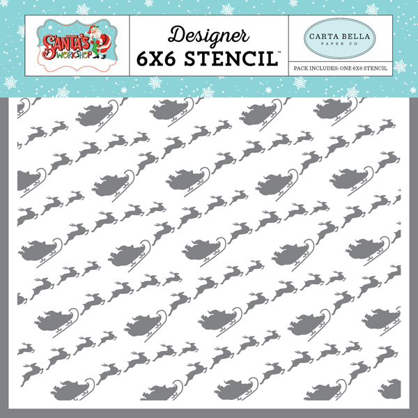 CBSW90034 Santa's Sleigh Stencil