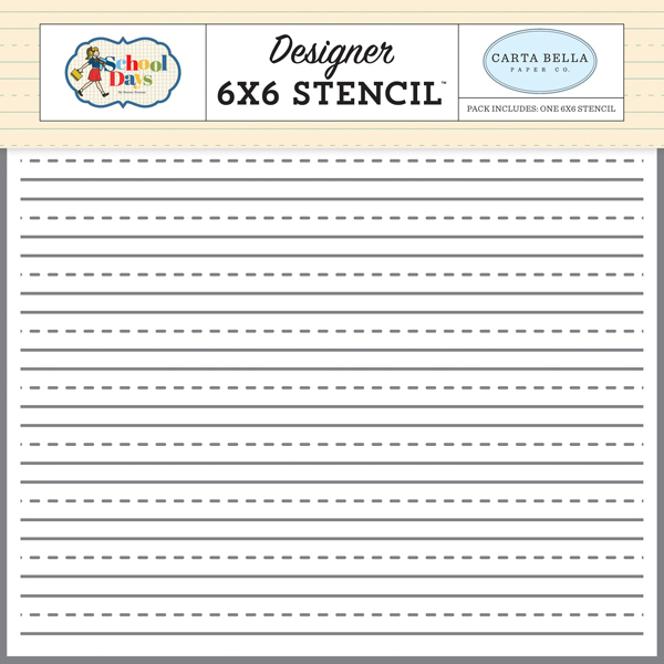 CBDS118033 Lined Paper Stencil