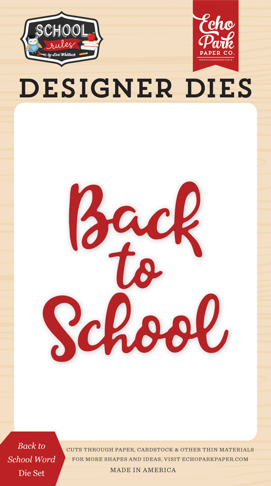 SCR215041 Back to School Word Die Set