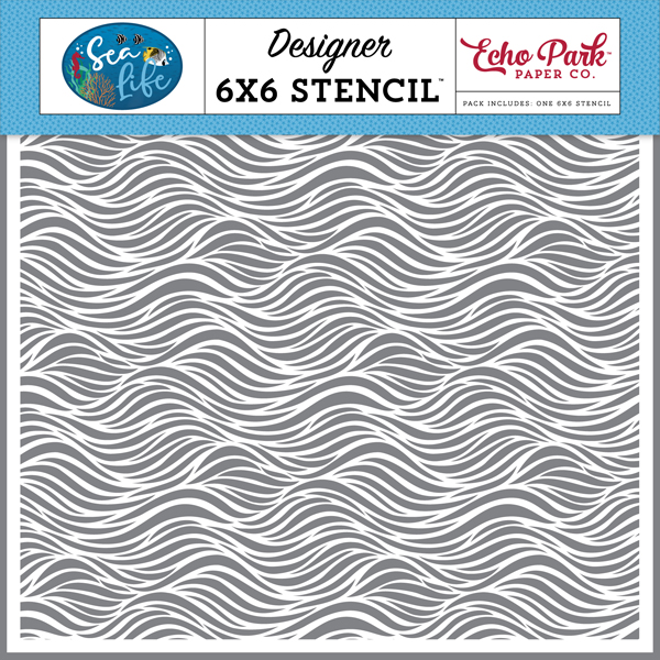 SL279035 Ocean Waves Stencil