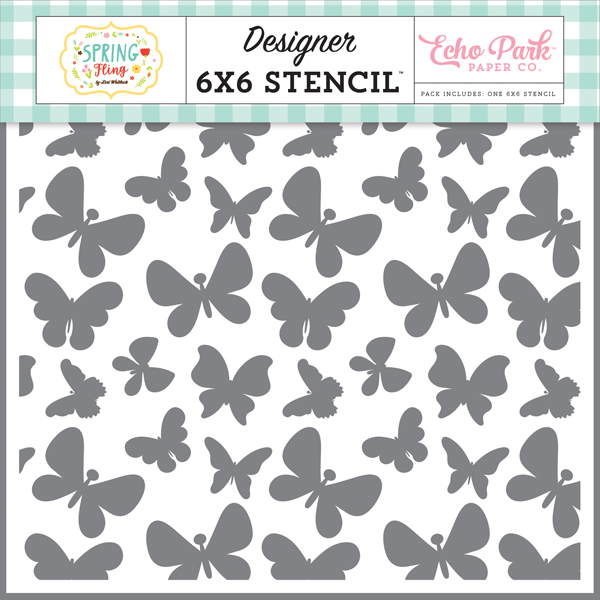 SPF173033 Bouncing Butterflies Stencil