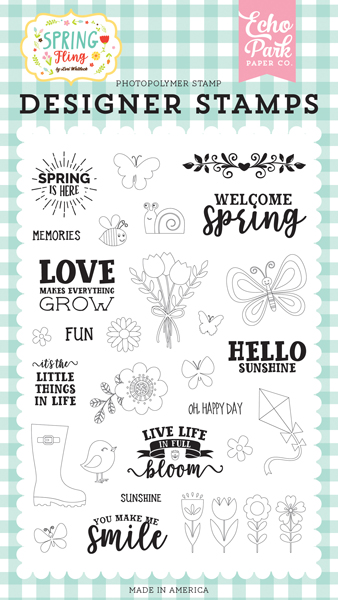 SPF173042 Spring Is Here 4x6 Stamp Set