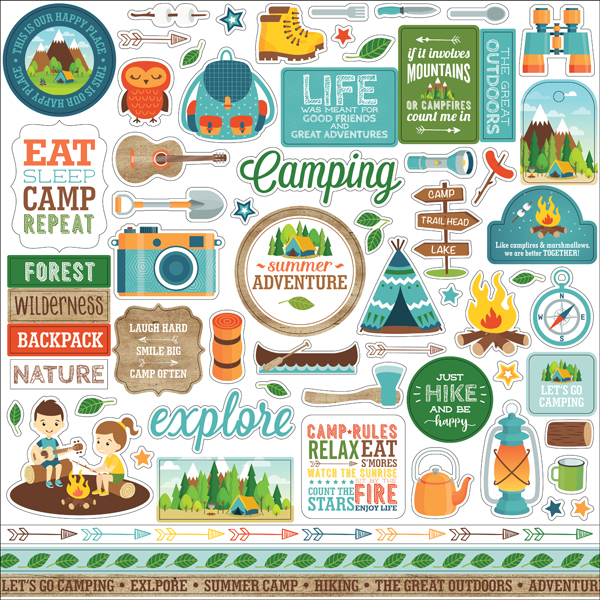 SA180014 Summer Adventure Element Sticker
