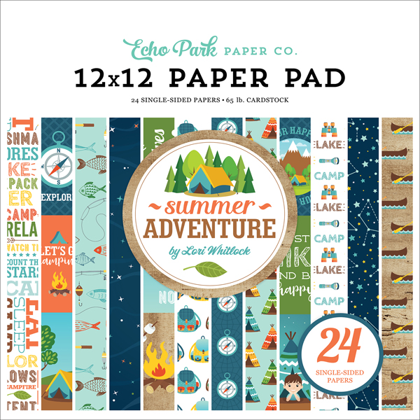 SA180030 Summer Adventure 12x12 Paper Pad