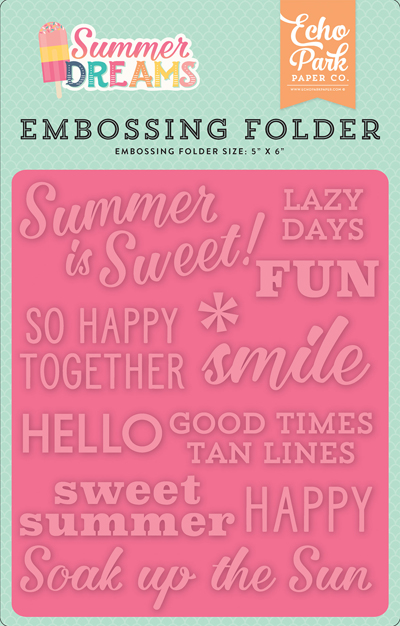 DR126032 Embossing Folder - Summer is Sweet