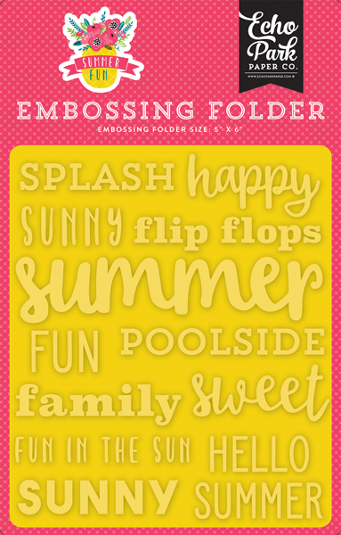 SF125031 Embossing Folder - Sunny Summer