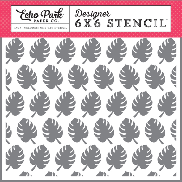 SF125034 Beach Palms Stencil