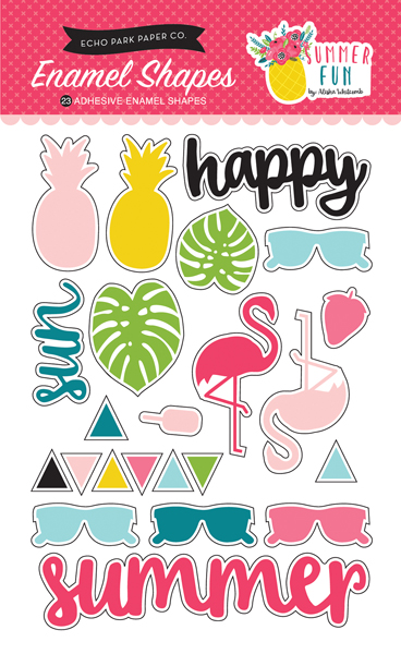 SF125061 Summer Fun Enamel Shapes