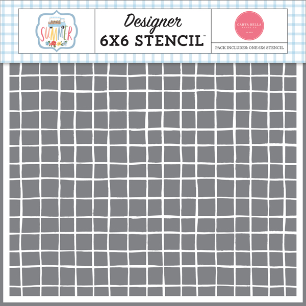 CBS133033 Summertime Grid Stencil