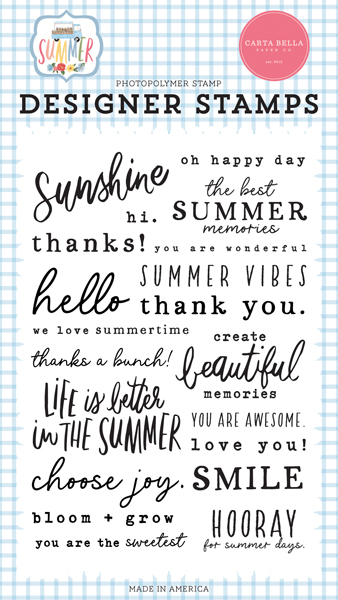CBS133044 Summer Sentiments Stamp Set