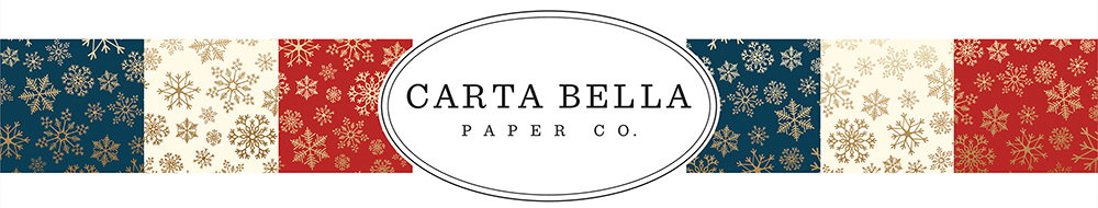 Carta Bella Snowflake Flurry Gold Foil